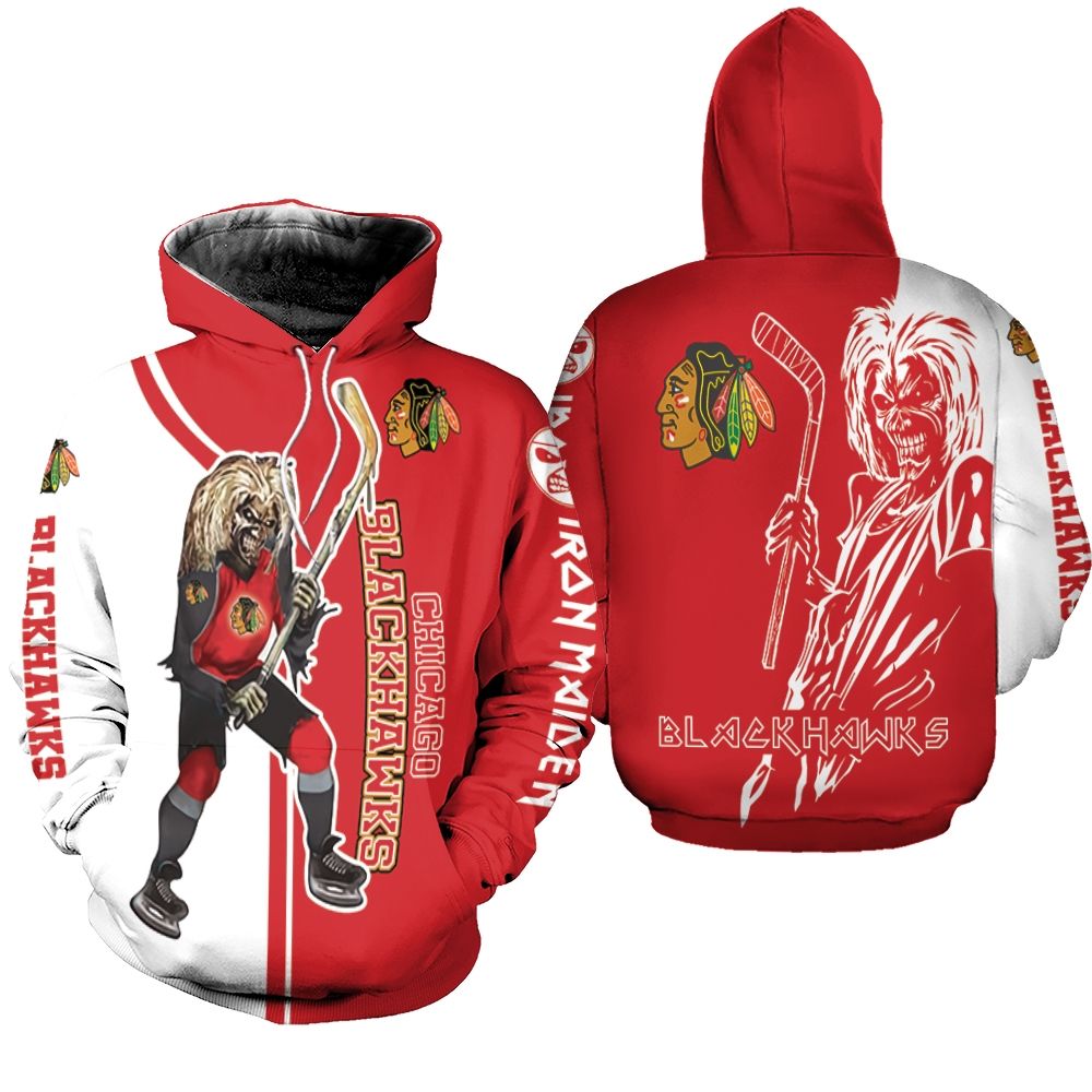 Chicago Blackhawks And Zombie For Fans Hoodie