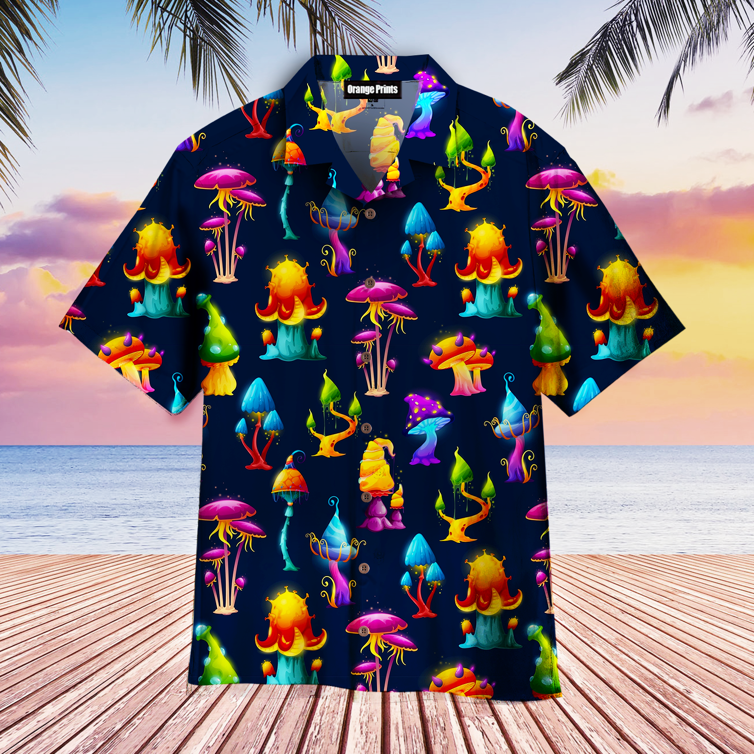 Fairy Fantasy Mushrooms Magic Colorful Hawaii Shirt For Men Women Ha97932