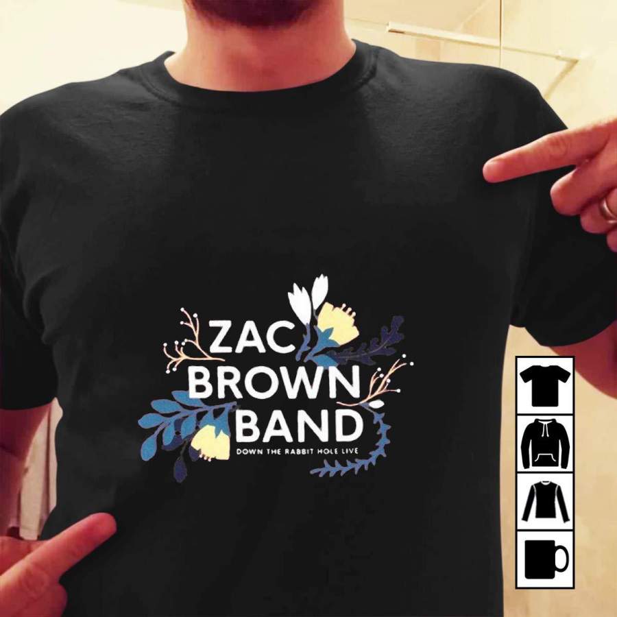 Zac Brown Band The Foundation Chicken Fried DOWN THE RABBIT HOLE TOUR TShirt Longslee Sweatshirt Hoodie