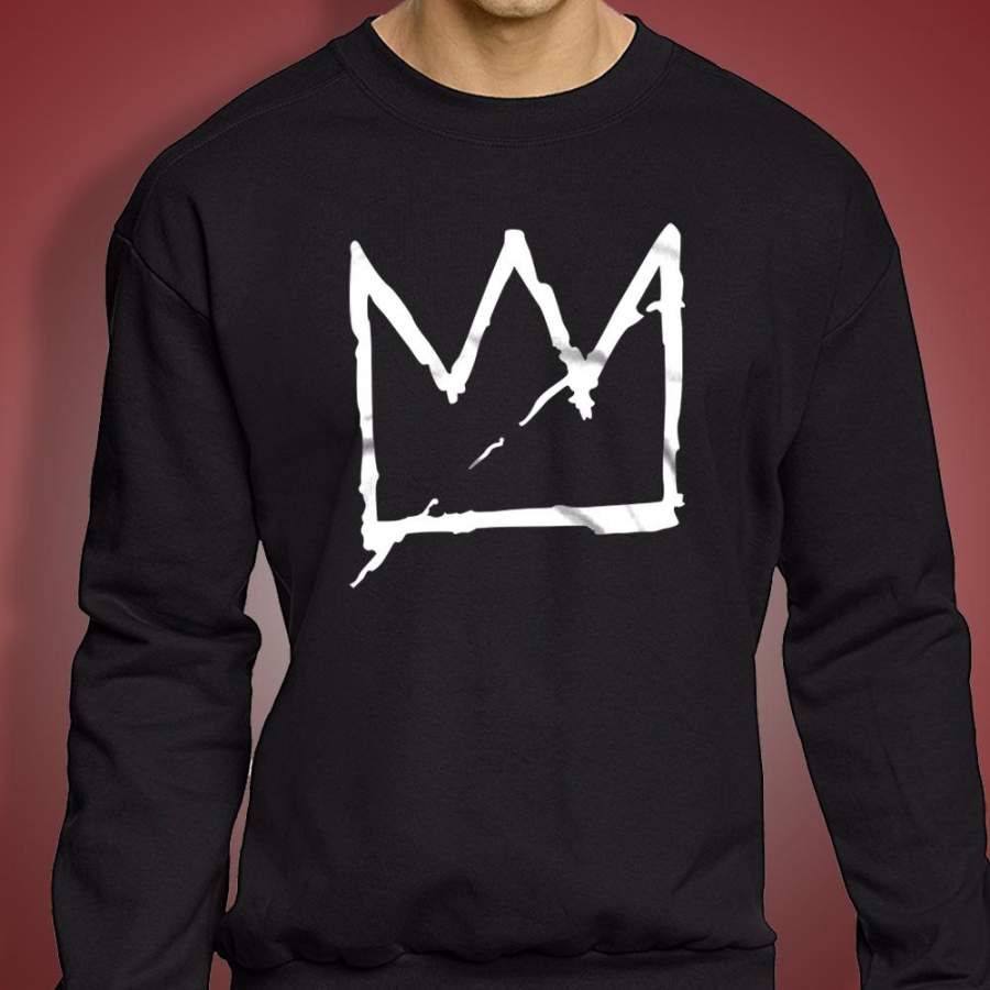 Basquiat Crown Jean Michel Basquiat Graffiti Street Art Andy Warhol Aesthetic Streetwear Tumblr Men’S Sweatshirt