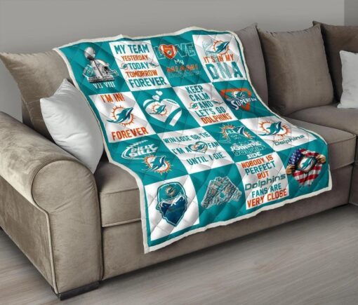 Miami Dolphins Blanket Quilt Ka