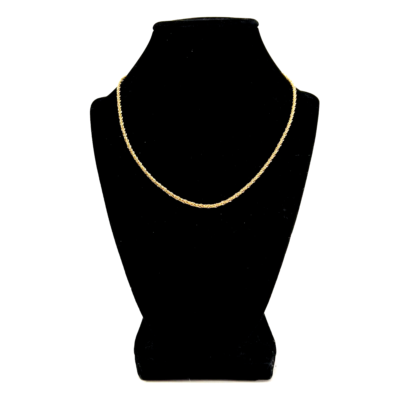 Vintage Christian Dior Vintage Gold Tone Twisted Rope Chain Necklace