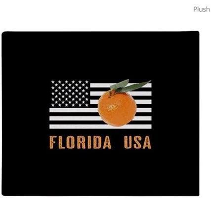 Florida Oranges Throw Blanket