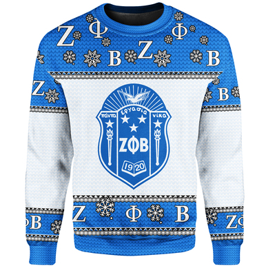 Christmas Zeta Phi Beta Sweatshirt – Custom Sorority Logo Sweatshirt