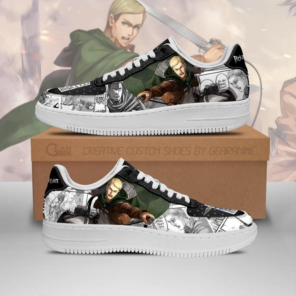 Aot Scout Erwin Sneakers Attack On Titan Anime Shoes Mixed Manga Unisex Men Women