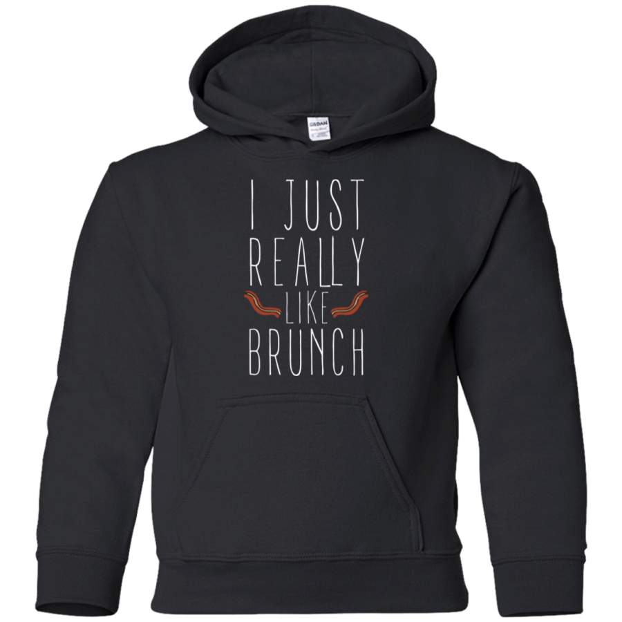 AGR I just really like brunch Youth Pullover Hoodie