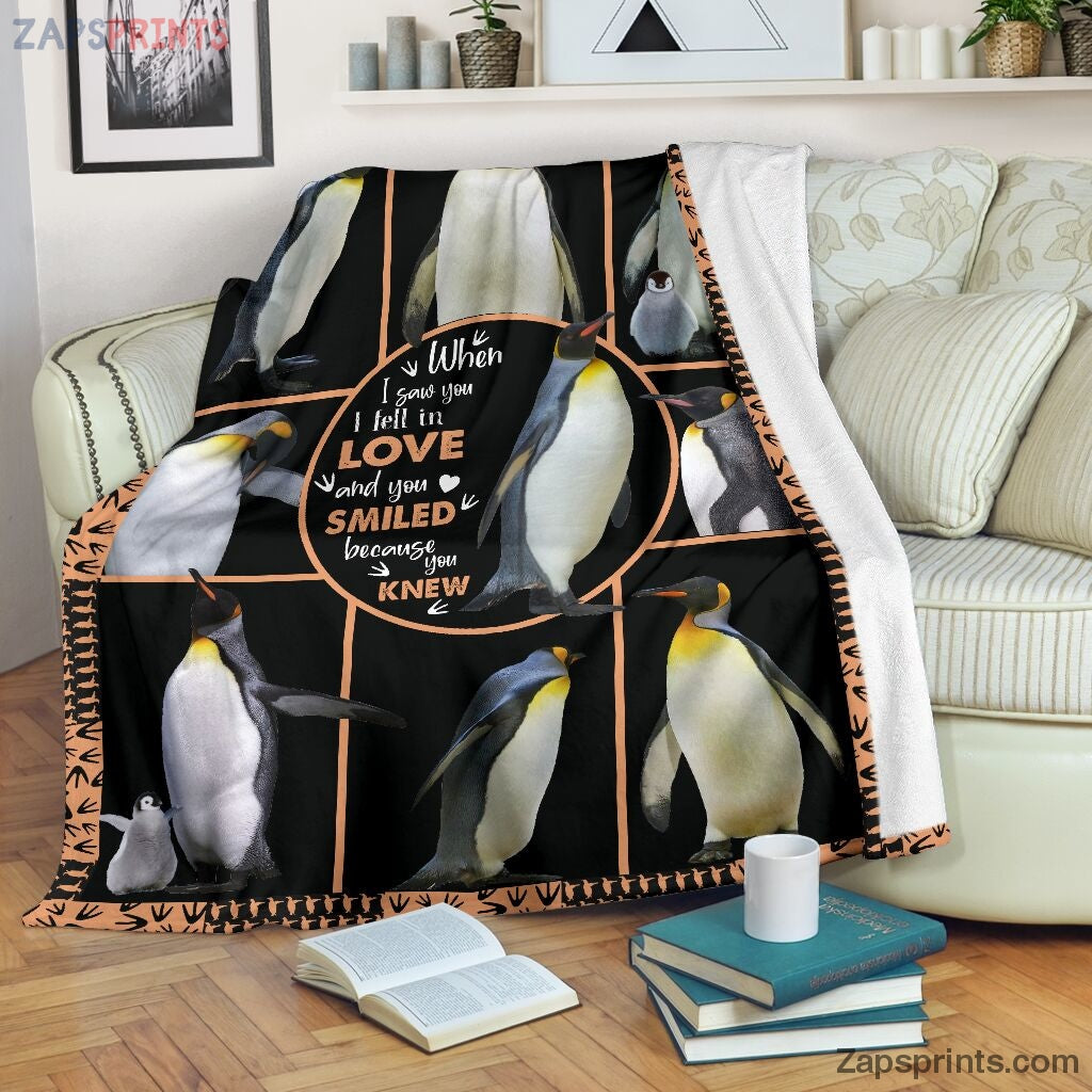 Penguin Fall In Love Blanket – Cool Gift Ideas