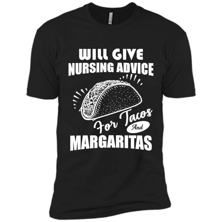 Will Give Nursing Advice For Tacos And Margaritas – Canvas Unisex USA Shirt