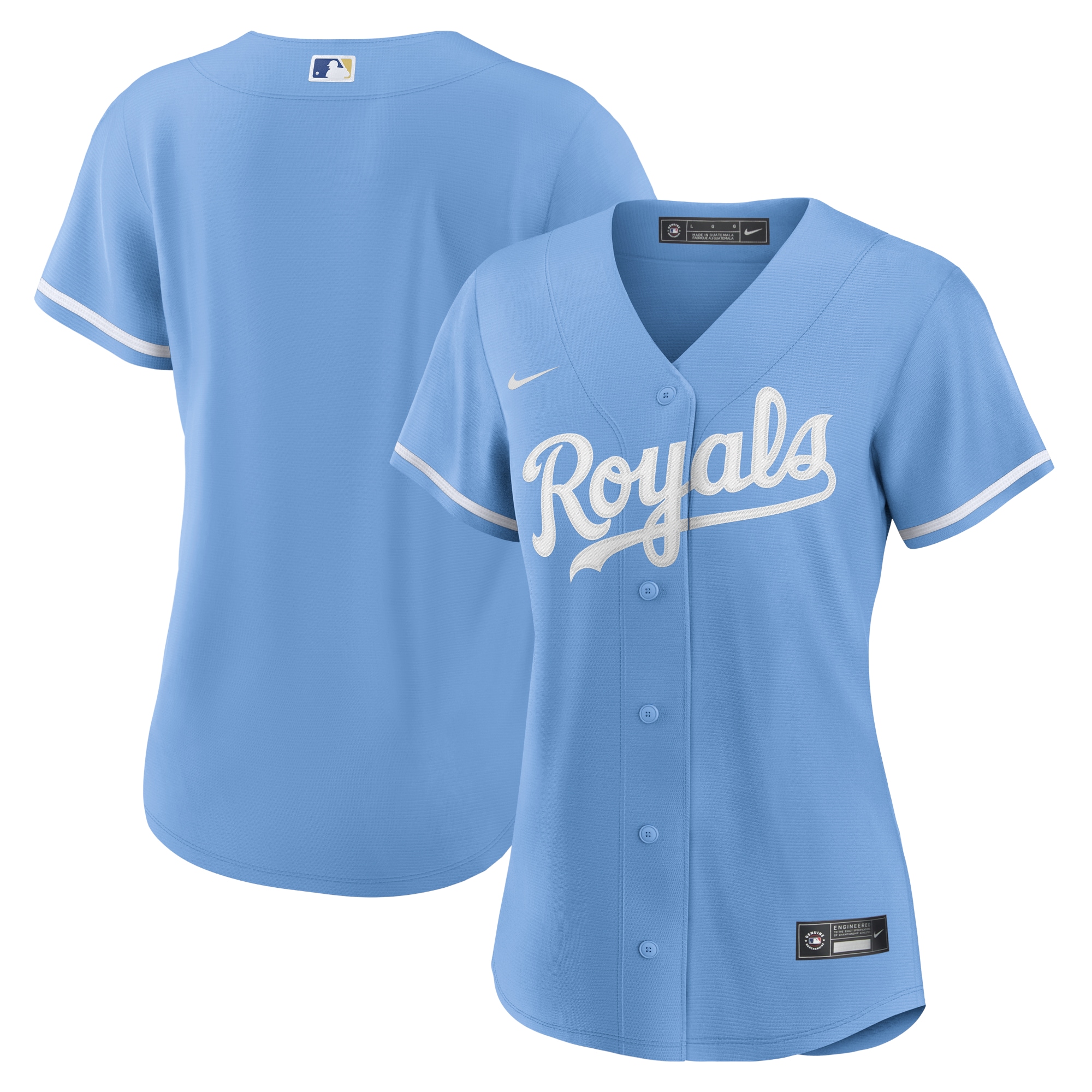 Women’s Kansas City Royals Light Blue Alternate Team Logo Jersey