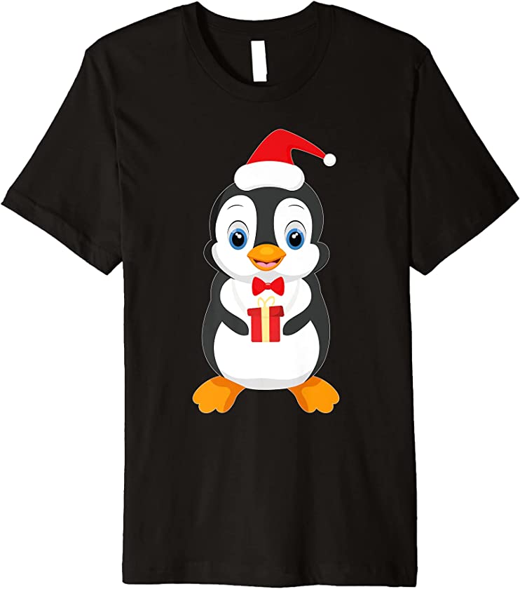 Merry Christmas, Penguin, Gift Premium T-Shirt