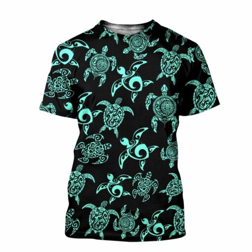 Turtles Tattoo 3D All Over Printed Shirts For Men And Women For Turtle Lovers, Gift For Men Gift For Women Gift For Turtle Lover Friend 3D Shirts