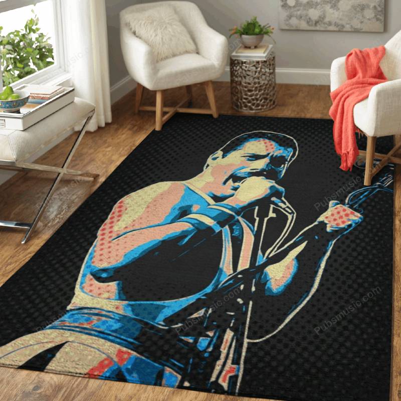 freddie mercury  – Pop Art Famous People Area Rug Carpet