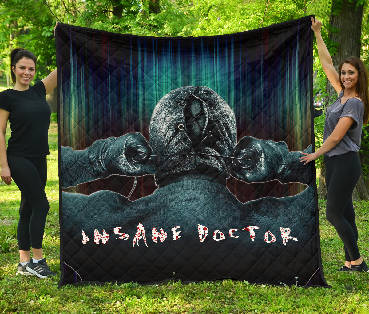 Horror Movie Premium Quilt | Insane Doctor Ready For Surgery Quilt Blanket Nt083103