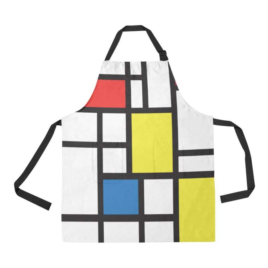 Mondrian All Over Print Apron