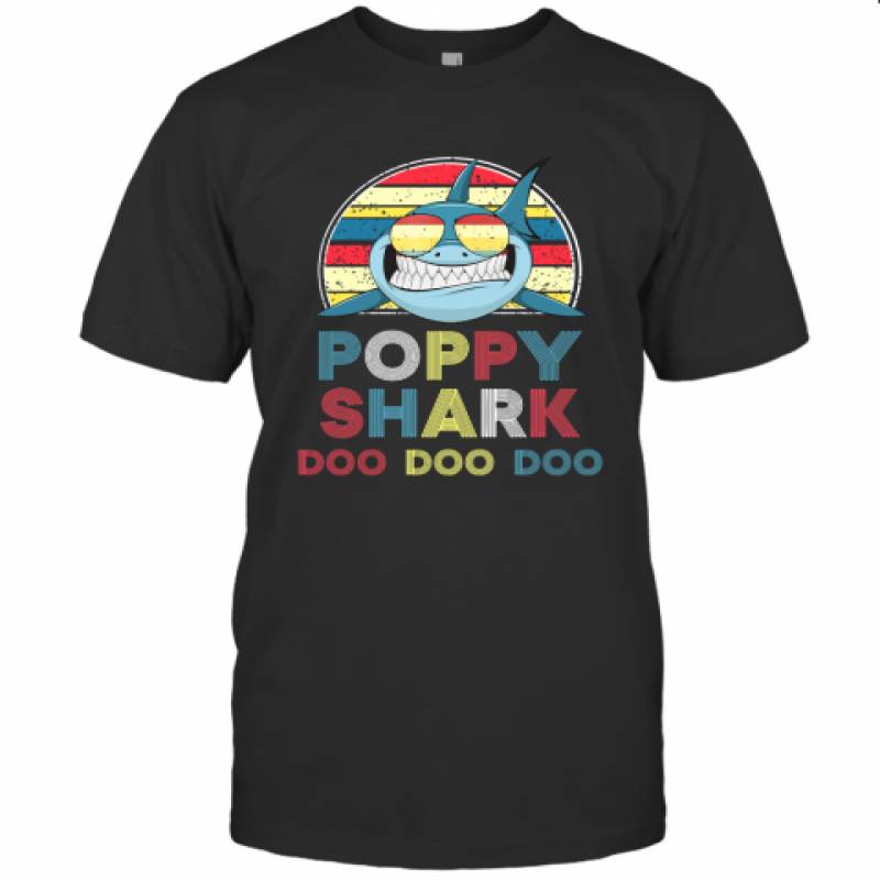 Vintage Poppy Shark T Shirt