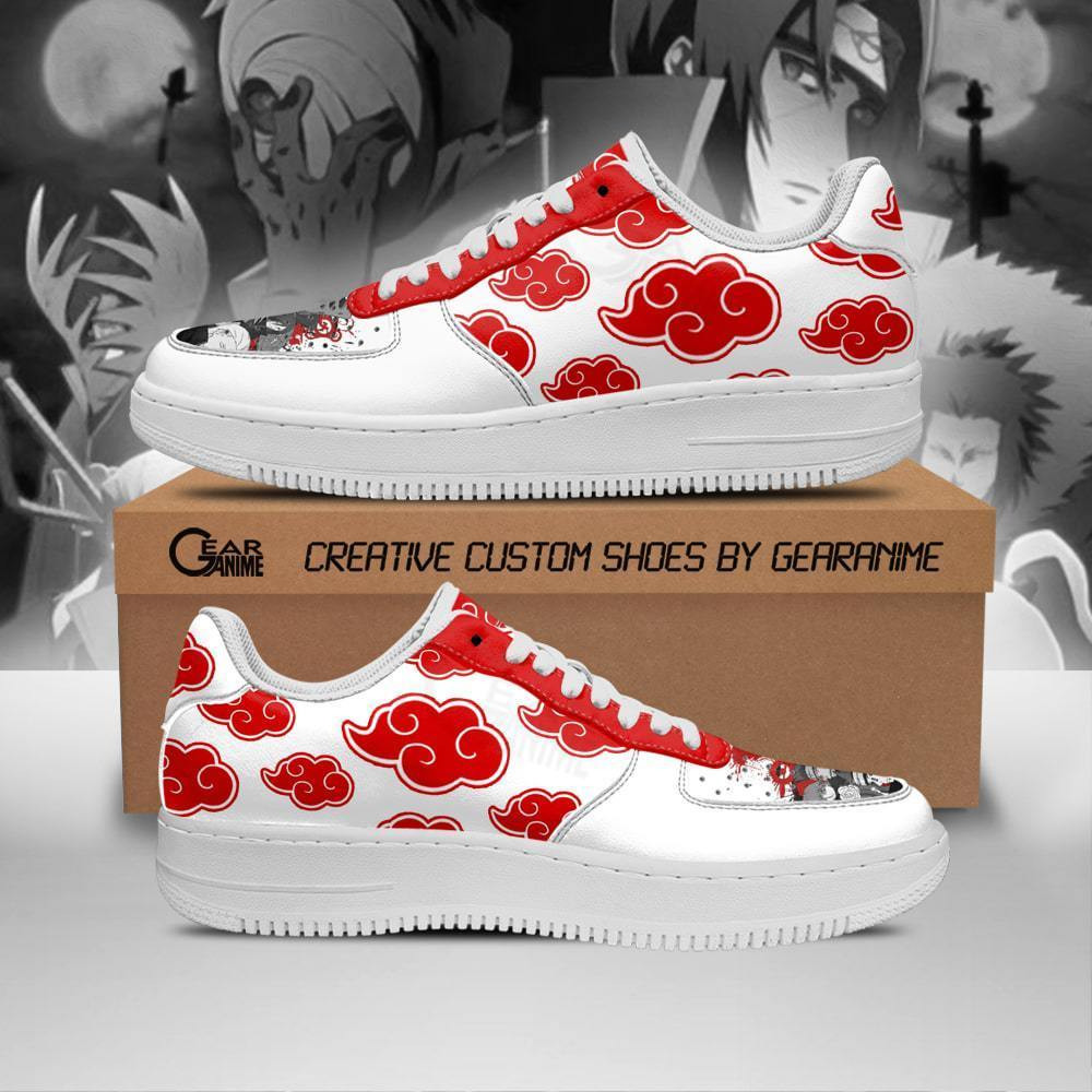 Akatsuki Shoes Shoes Anime Custom Shoes White Animood Collections