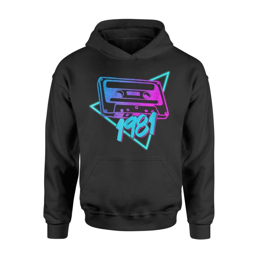 1981 Cassette Tape Halloween Costume 80’s Halloween Hoodie