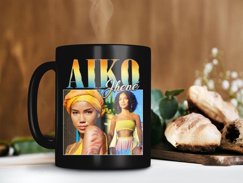 Black Mug Jhené Aiko Mug Jhené Aiko Efuru Chilombo Mug B2K RnB Band Mug Retro Vintage Mug Premium Sublime Ceramic Coffee Mug H99