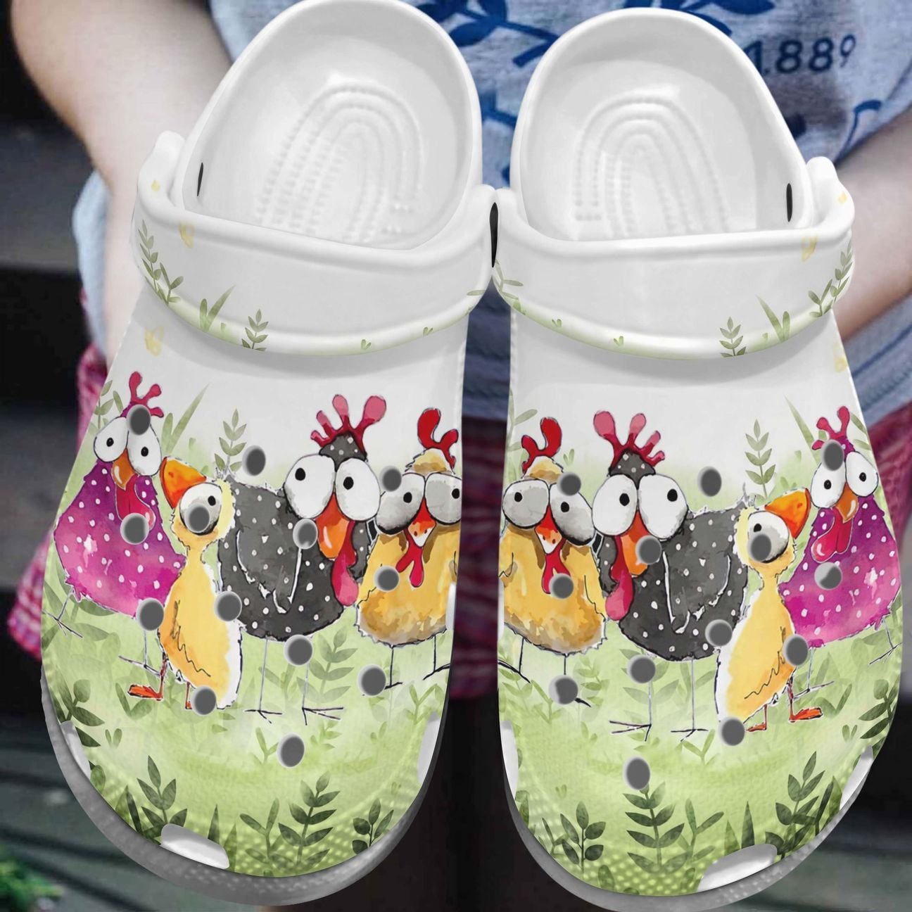 Chicken Personalized Clog, Custom Name, Text, Color, Number Fashion Style For Women, Men, Kid, Print 3D Chicken Lovers