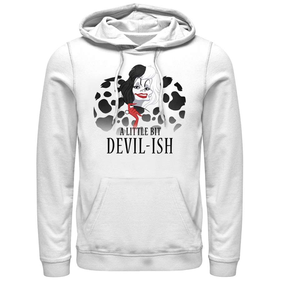 One Hundred and One Dalmatians Men’s Cruella Devilish  Lightweight Hoodie