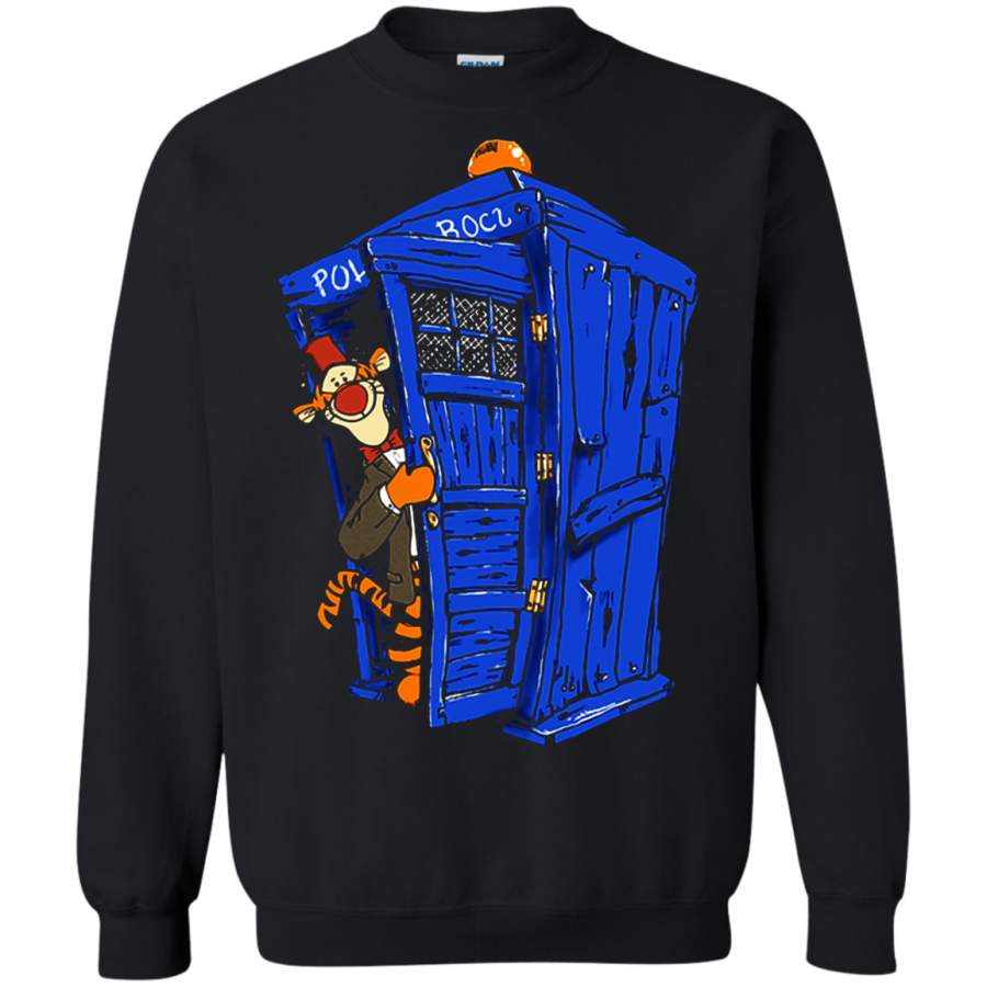 AGR Tigger Winnie The Pooh And Doctor Who Mashup Sweatshirt