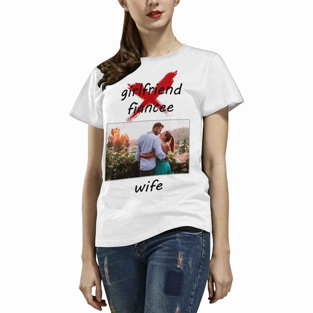 Custom Photo Become A Couple Men’S All Over Print T-Shirt&Women’S All Over Print T-Shirt