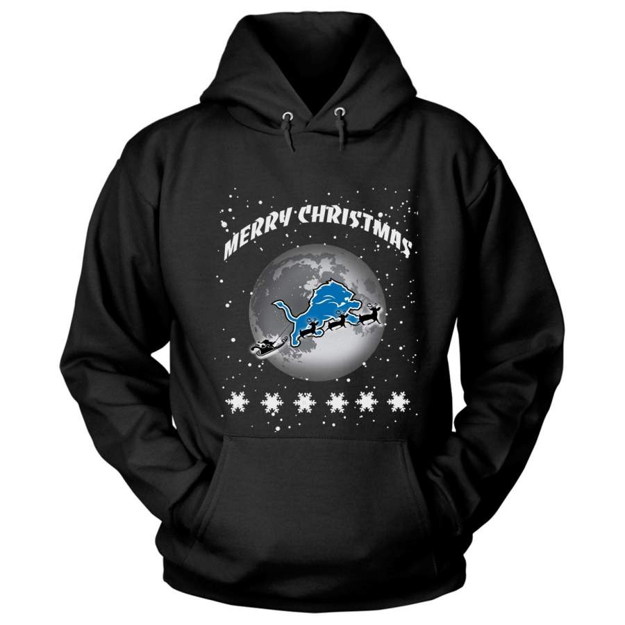 Merry Christmas T Shirt, Detroit Lions T Shirt – Hoodie