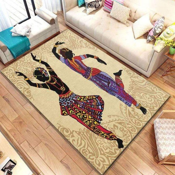 African American Couple Dancing Rectangle Rug