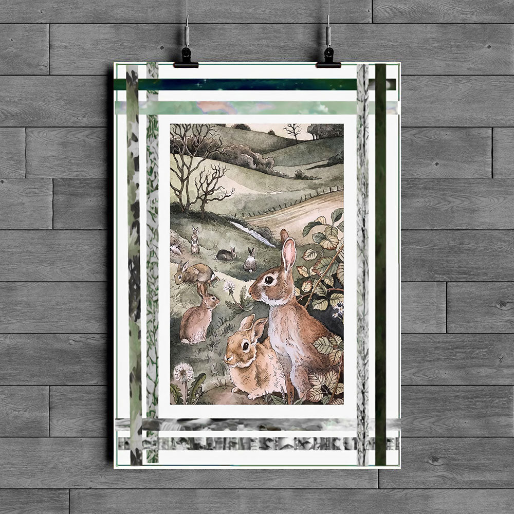 Rabbit Poster Hu181104Pt