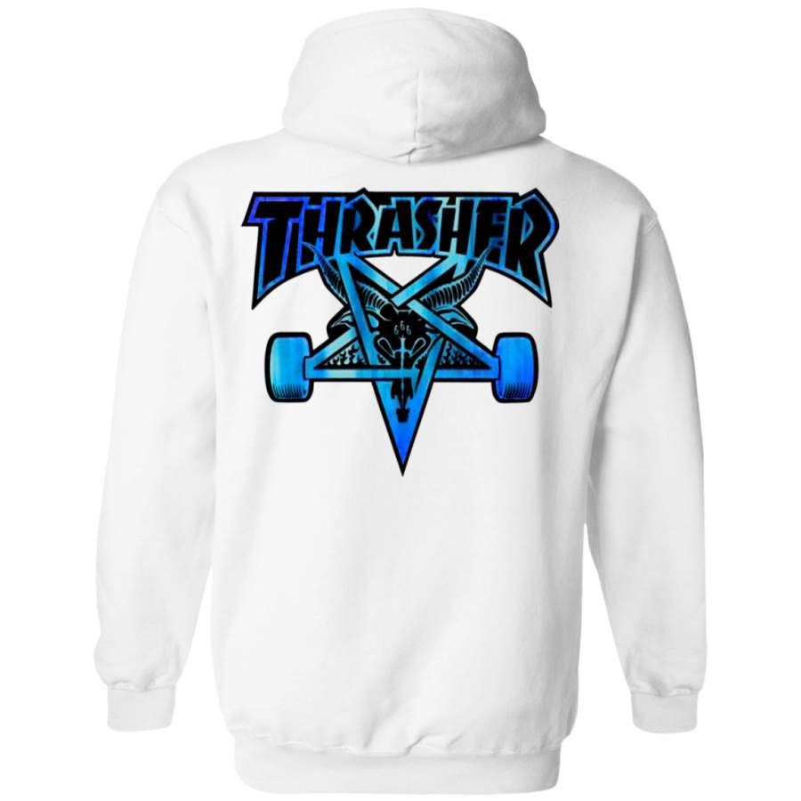 Thrasher Skateboard Fashion Back print Pullover Hoodie