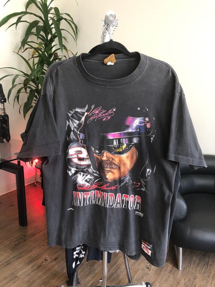 Vtg 1990 S Dale Earnhardt 3 Intimidator E Of Nascar Nutmeg T-Shirt