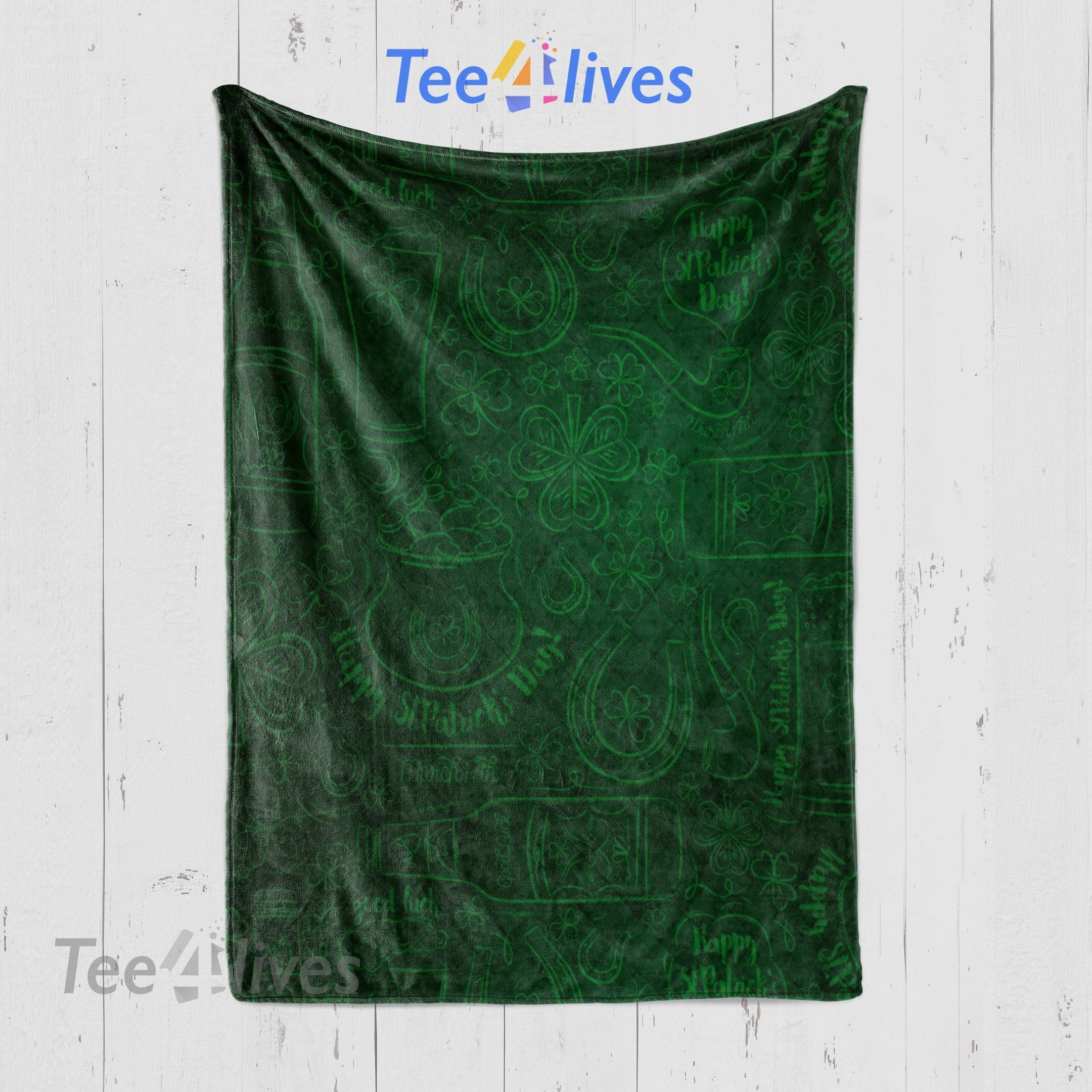 Custom Blanket Irish Blanket - Happy Saint Patrick'S Day - Quilt Blanket