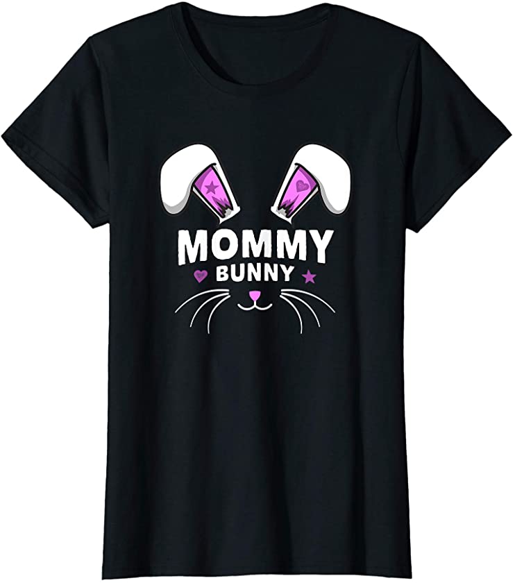 Womens Easter Family Matching Mommy Bunny Cute Rabbit Easter Day T-Shirt