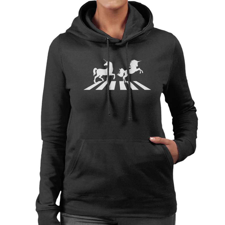 Unicorns Abbey Road Women’s Hooded Sweatshirt