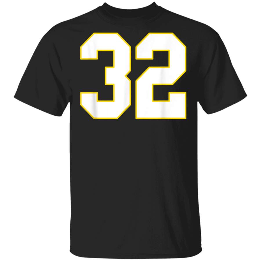 Number Thirty Two 32 Tshirt  Kansas City Football TShirt