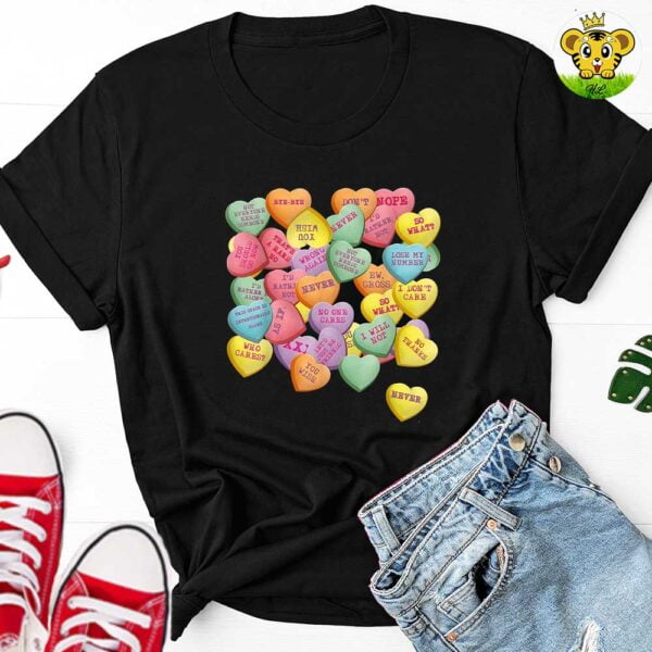 Vintage Candy Conversation Hearts T-Shirt