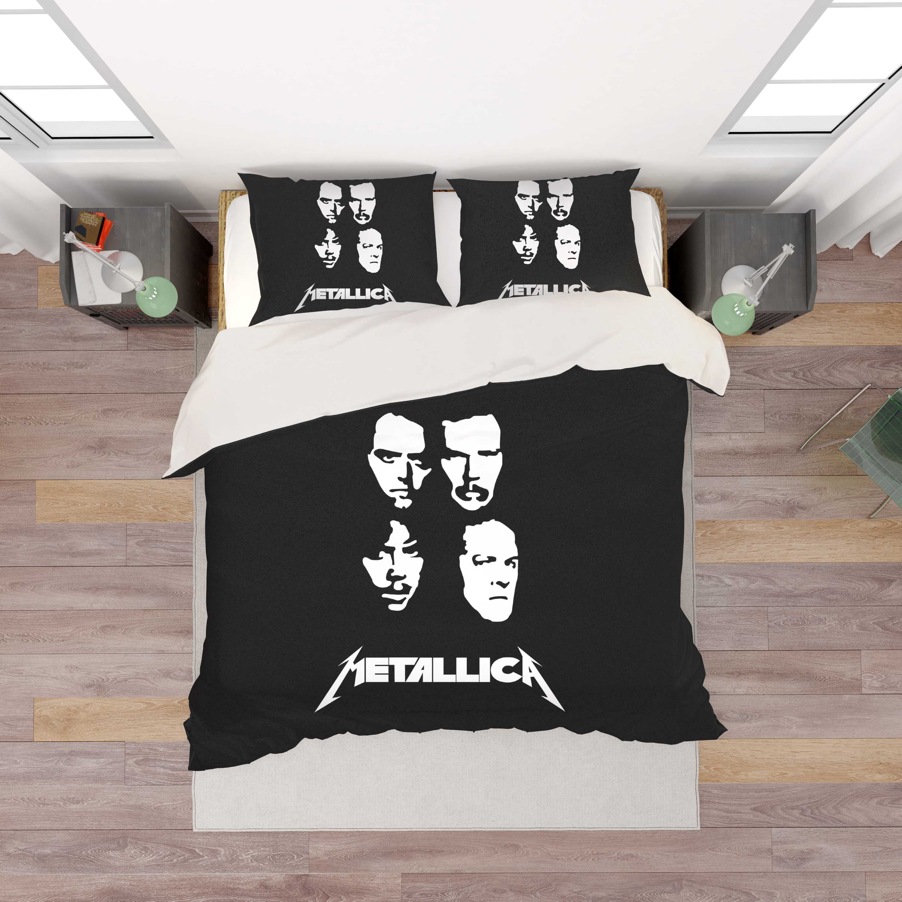 3D Metallica Rock Band Quilt Cover Set Bedding Set Pillowcases 38