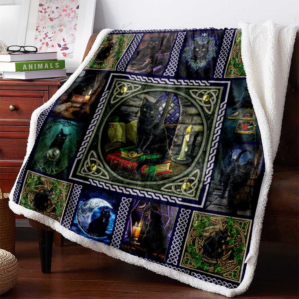 Cat – Mystery Celtic Cat 3D Custom Personalized Premium Fleece Blanket