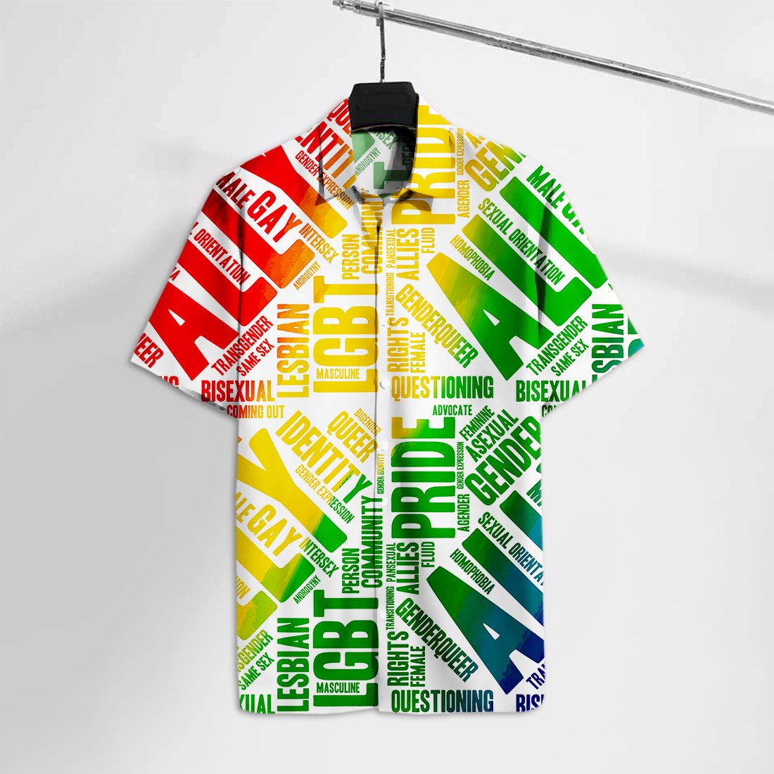 Lgbt Hawaii Shirt Pride Straight Ally Rainbow Colors Tshirt Ha97727