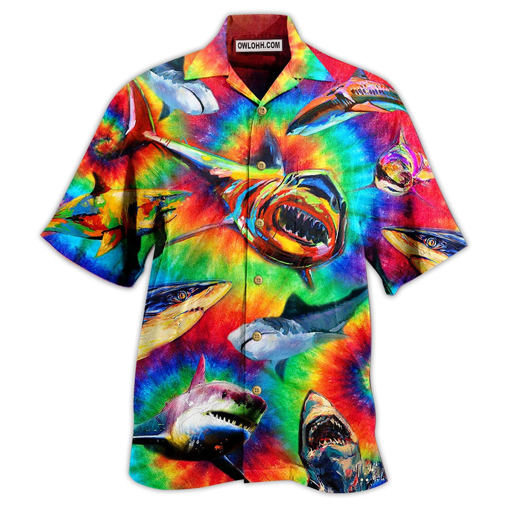 Shark Rainbow Style – Hawaiian Shirt  – Owl Ohh