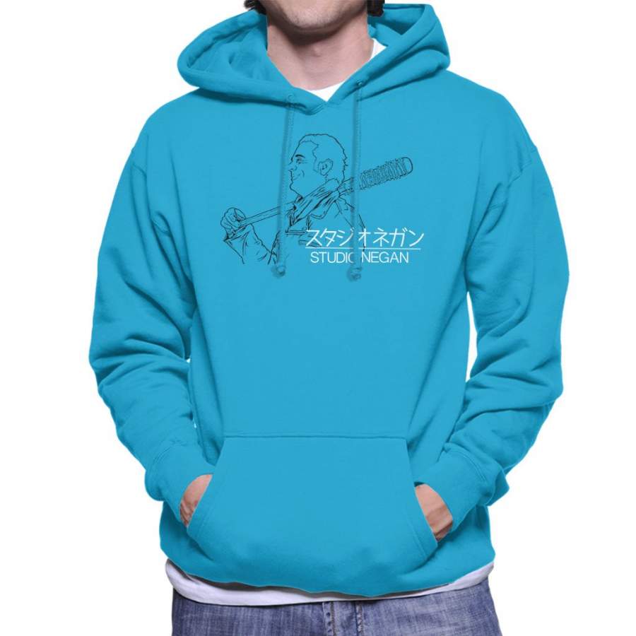 Walking Dead Studio Negan Studio Ghibli Mix Men’s Hooded Sweatshirt