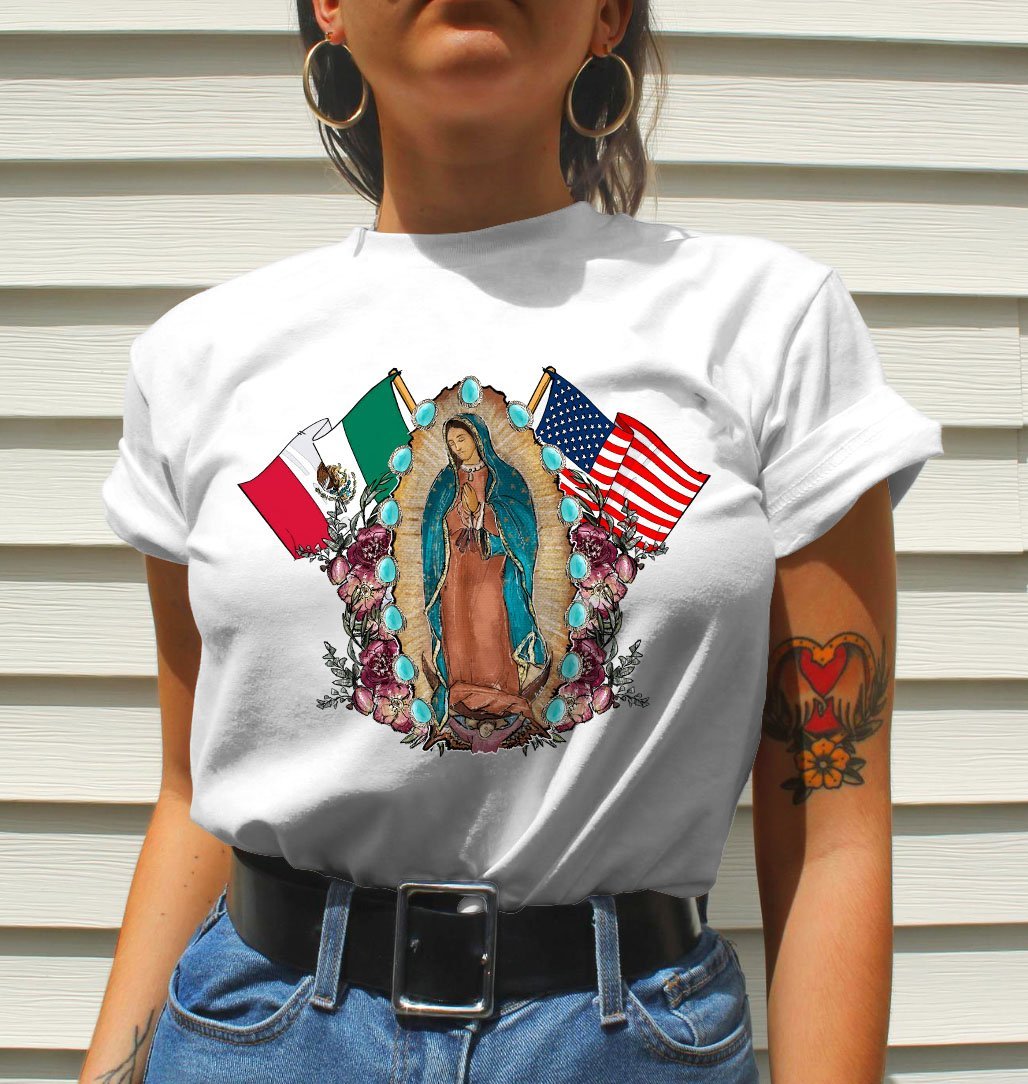 American Mexican Guadalupe Premium T-Shirt