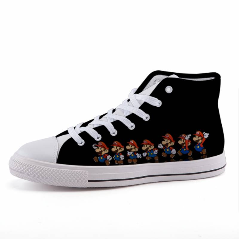 Super Mario Minimalist Cartoon Design Game Sneaker Shoes