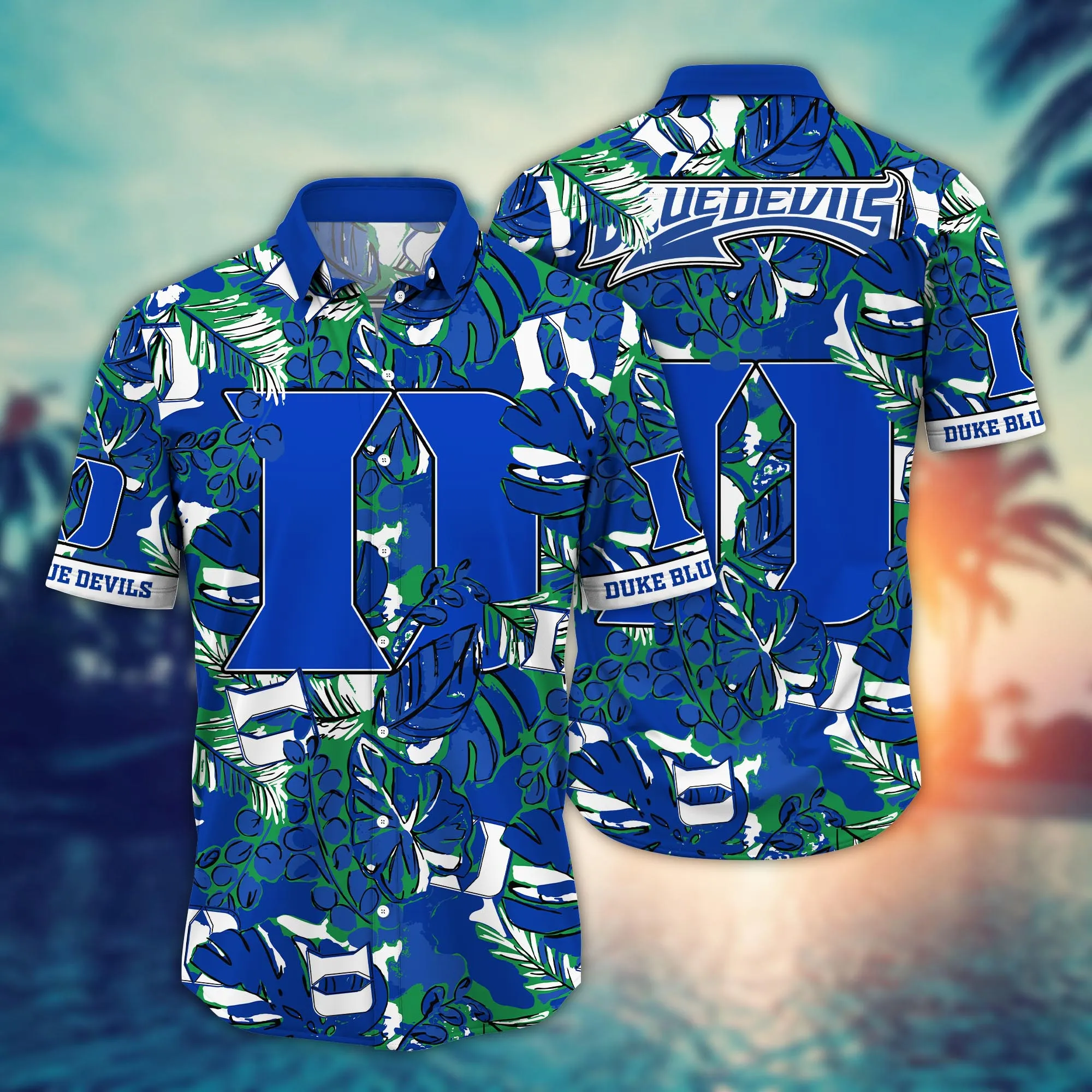 Duke Blue Devils NCCA Hawaiian Shirt Air Conditioning Aloha Shirt