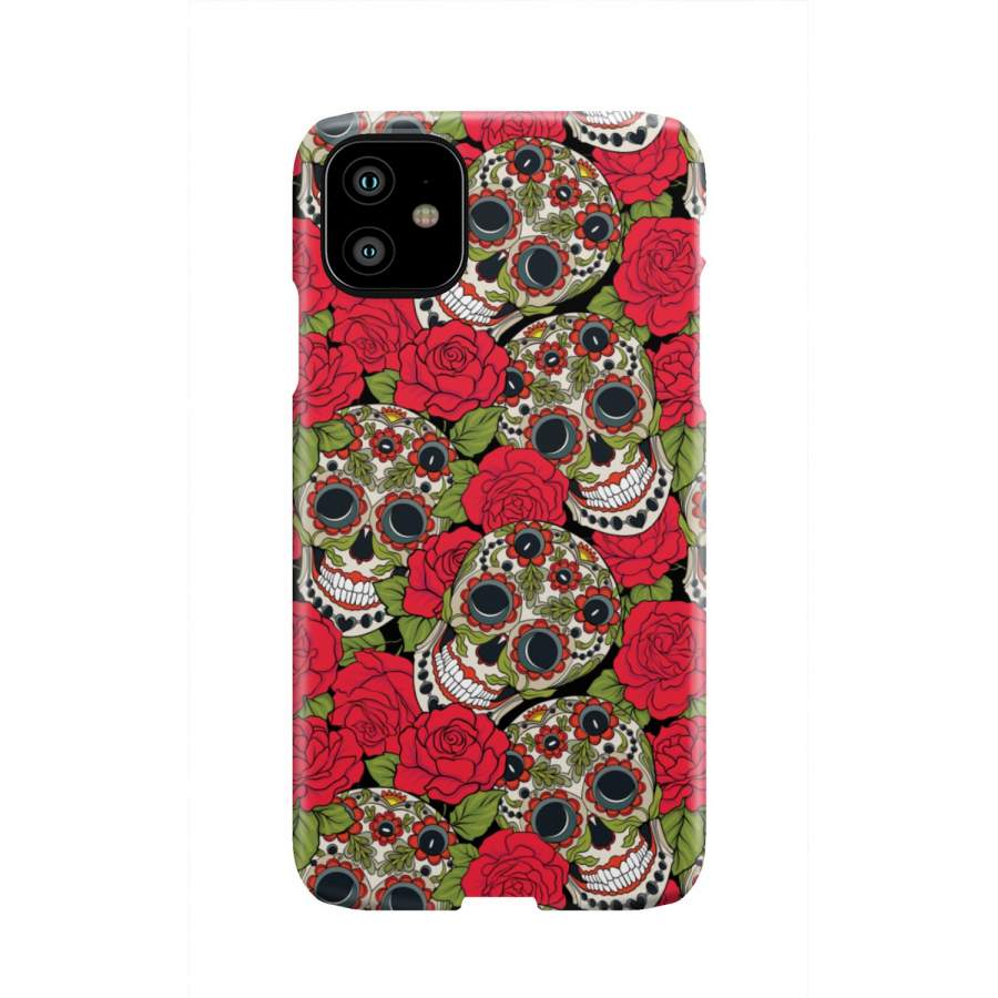 Rose Sugar Skull Phone Case