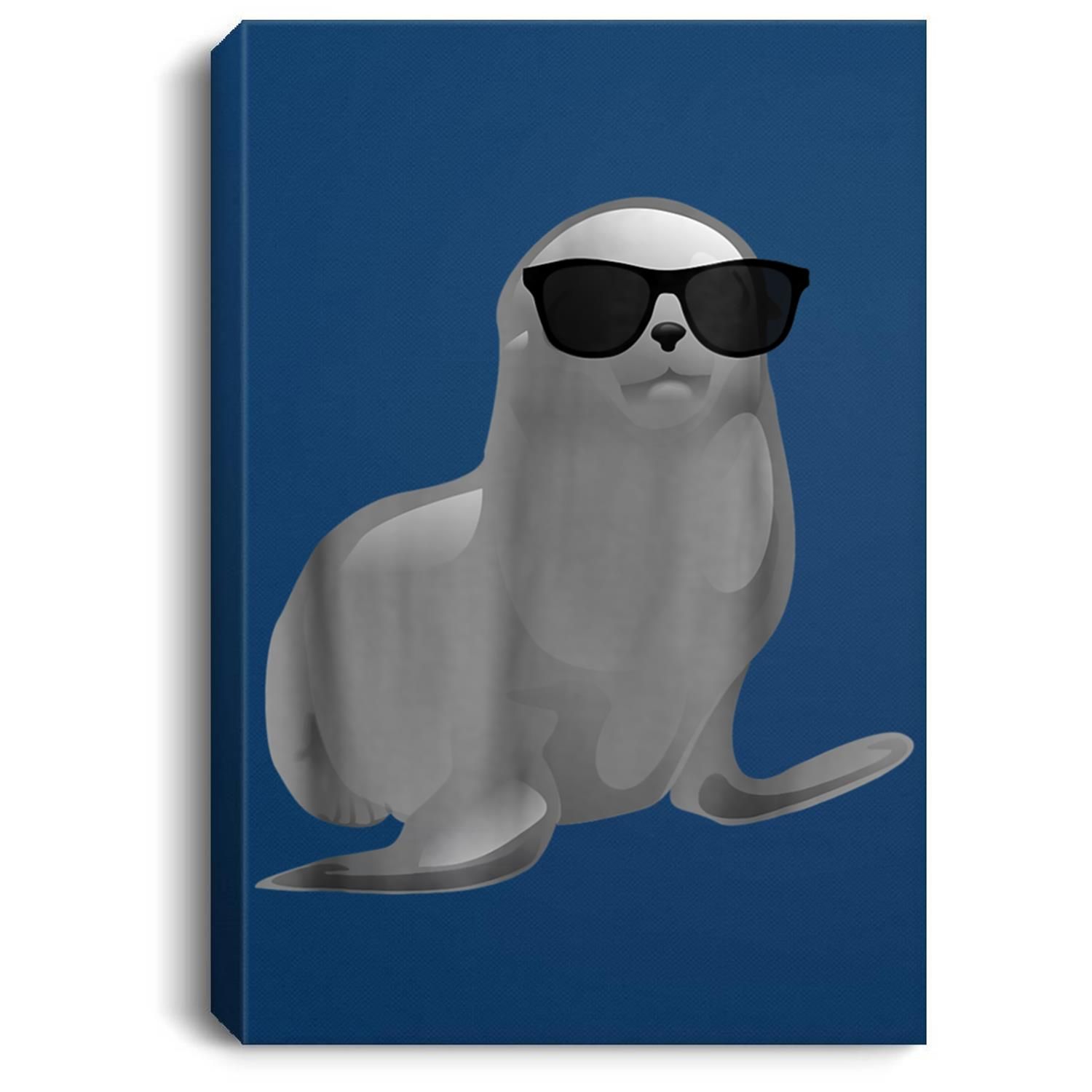 Seal – Cool Animal Portrait Canvas