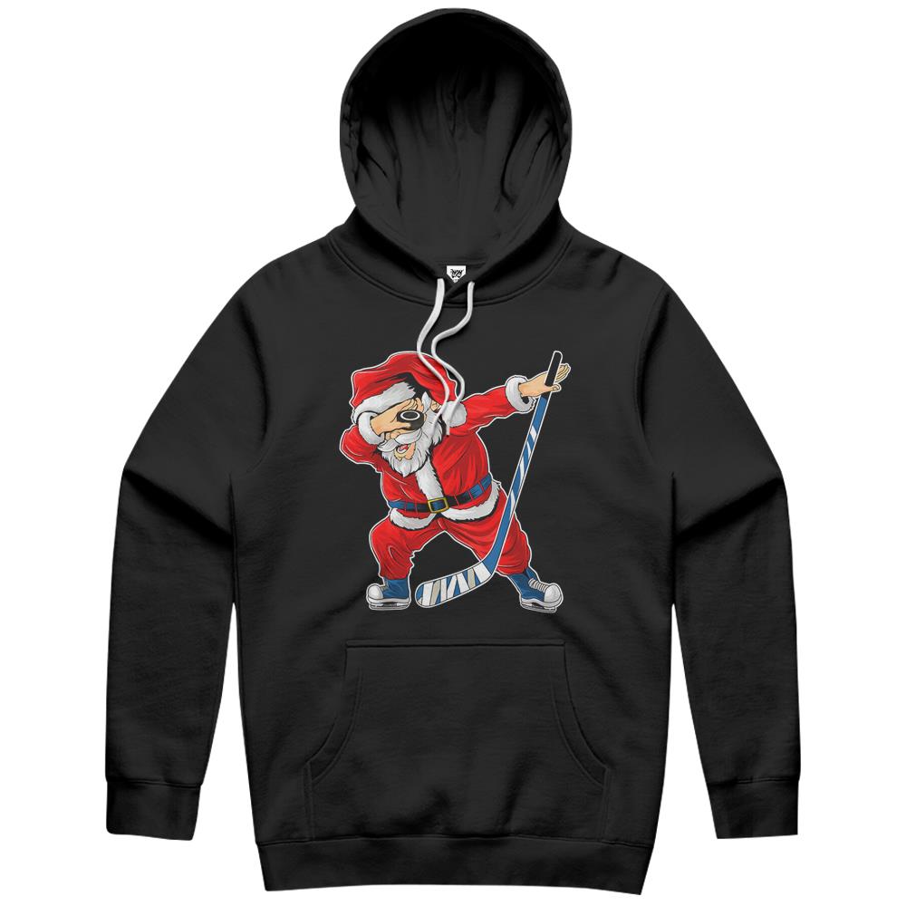 Ice Hockey Dabbing Santa Claus Hockey Player Christmas Hoodie