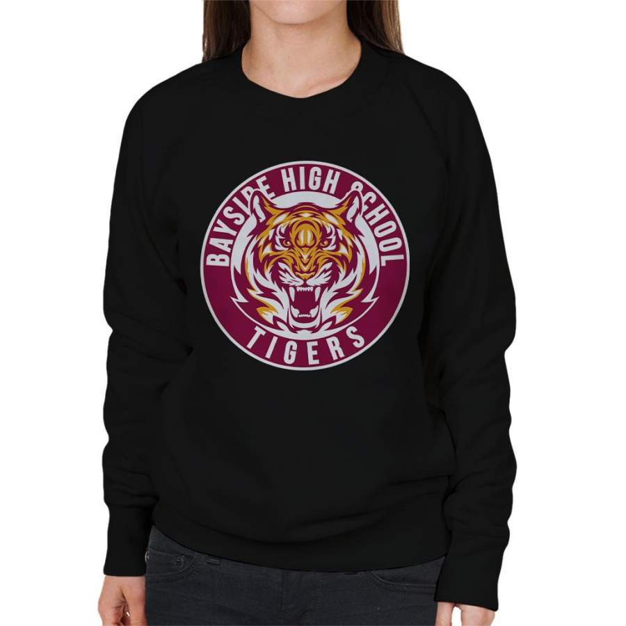 Bayside Tigers Saved By The Bell Sports Logo Women’s Sweatshirt