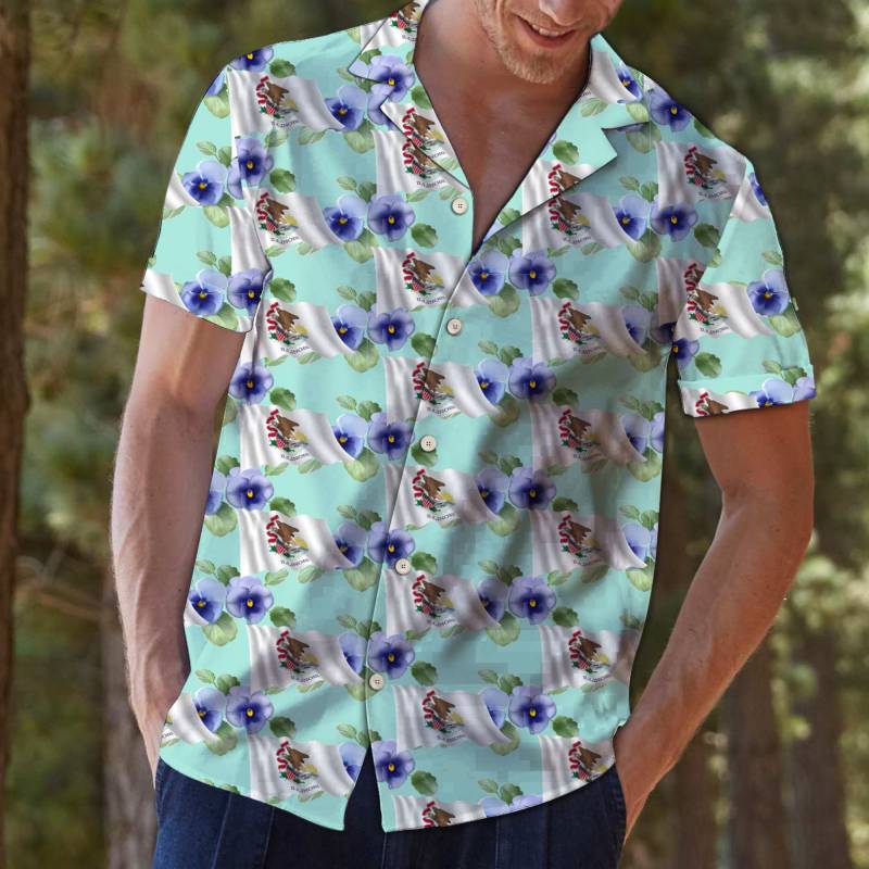 Illinois Violet Hawaiian Shirt Ha49660