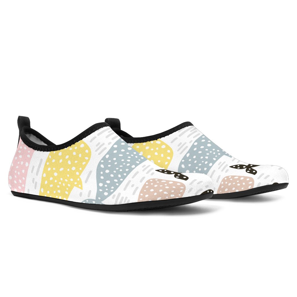 Whale Dot Pattern Aqua Shoes